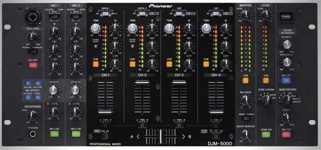 Much to the chagrin of live sound engineers, most DJ mixers' promotional images have them all in the red.